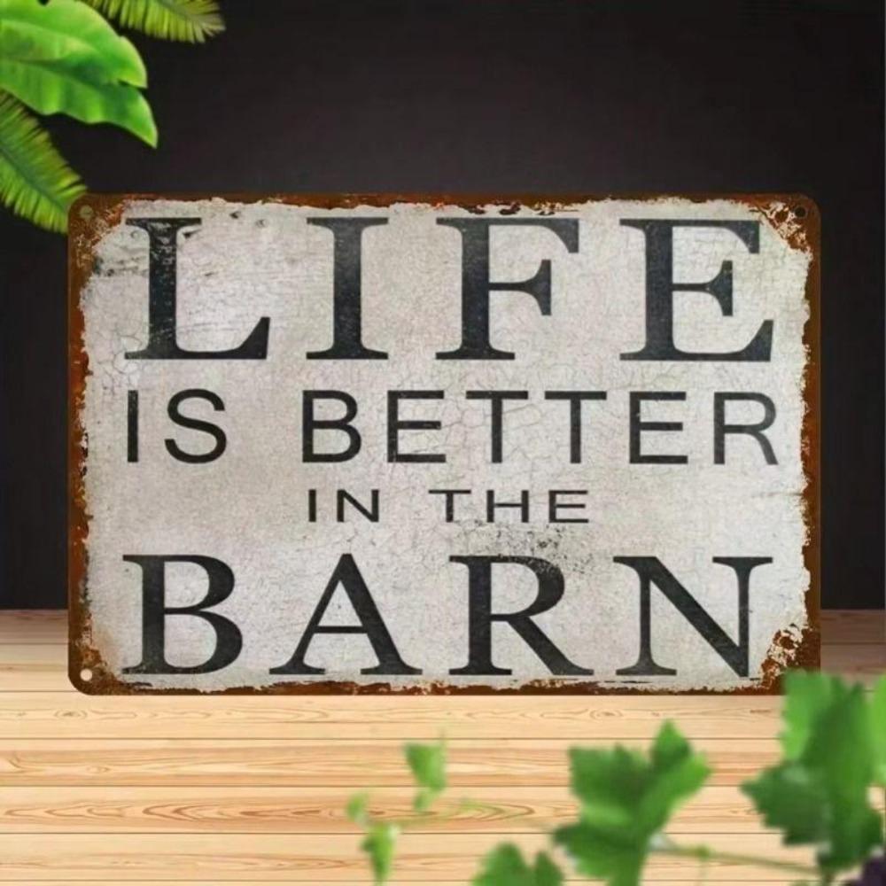 Retro Metal Tin Sign 20x30cm, Funny Wall Art Decor for Living Room Bar Cafe