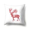 Polyester Pillowcase Automobile Decoration Home Printed Deer Pillowcase Waist Cushion Cover Car Cushion Head Cushion Cover