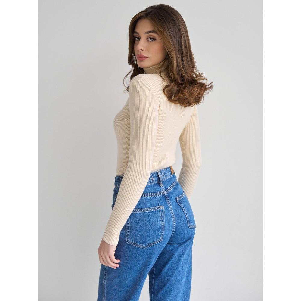 Women's High-Neck Knitted Pullover / Base Layer