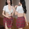 Ye Fei European and American Erotic Underwear Two-piece Set Charm Women's Pajamas Role-playing Uniform Wholesale
