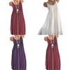 Elegant Women Summer Crew Neck Sleeveless Tank Maxi Dress With Lace Detail