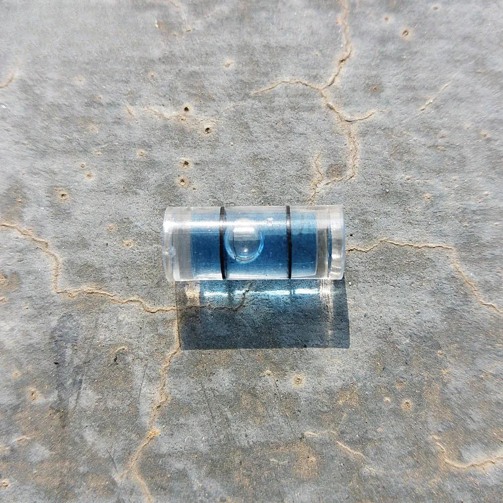 20 STÜCK Zylindrische Kunststoff-Blasenwasserwaagen-Libellen brutto 7*16mm