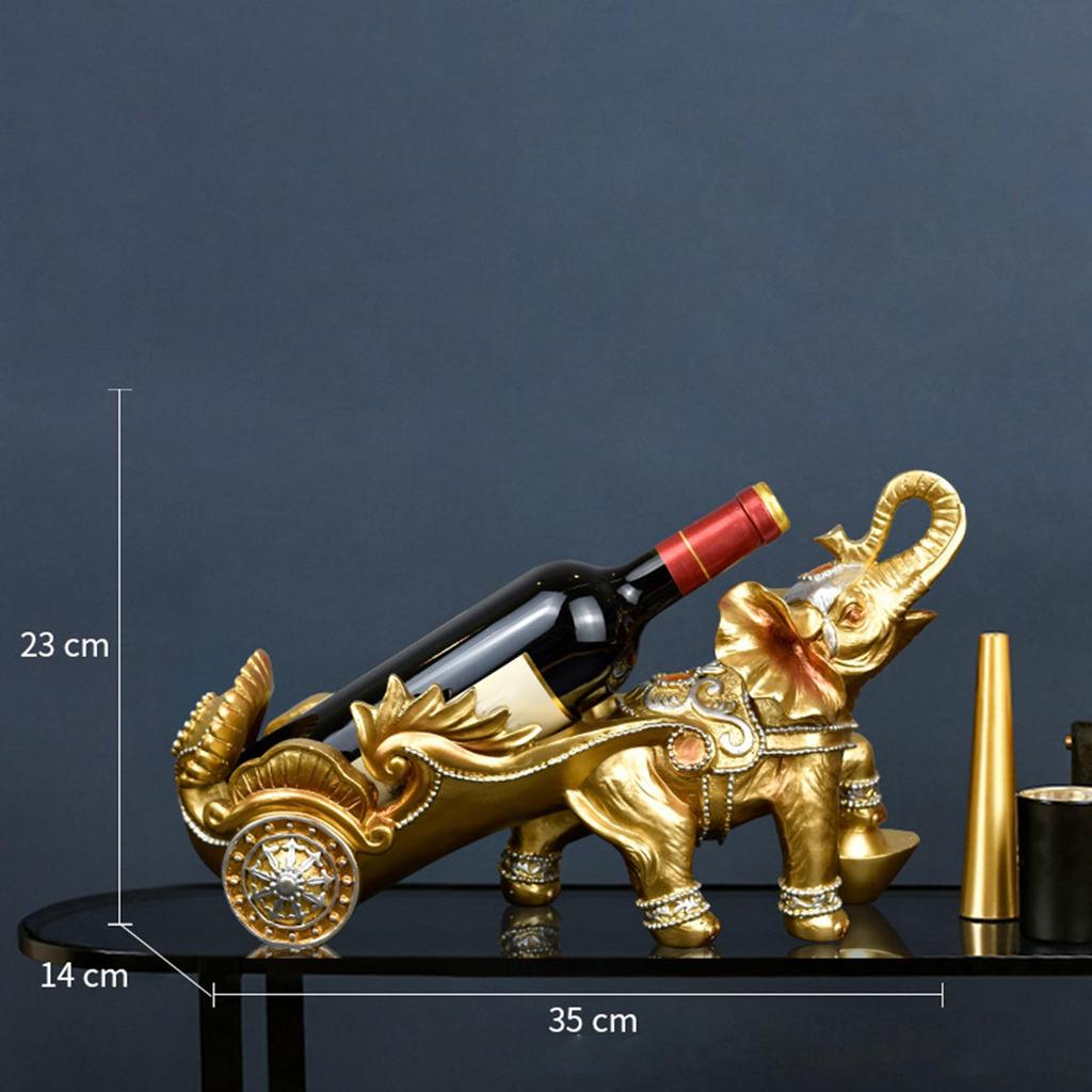 Bottle Holder Elephant Shaped Rack Display Storage Organizer