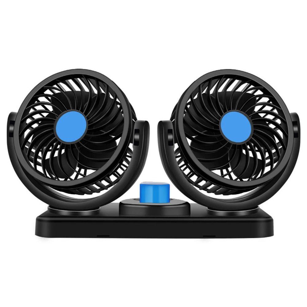 USB/12V/24V Car Cooling Fan Single/Dual Head Desktop Fan Air Circulation Fans  Truck Vehicle