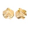 IngeSight.Z Exaggerated Unique Big Petals Stud Earrings Women Fashion Creative Gold Color Piercing Earrings Charm Jewelry Gifts