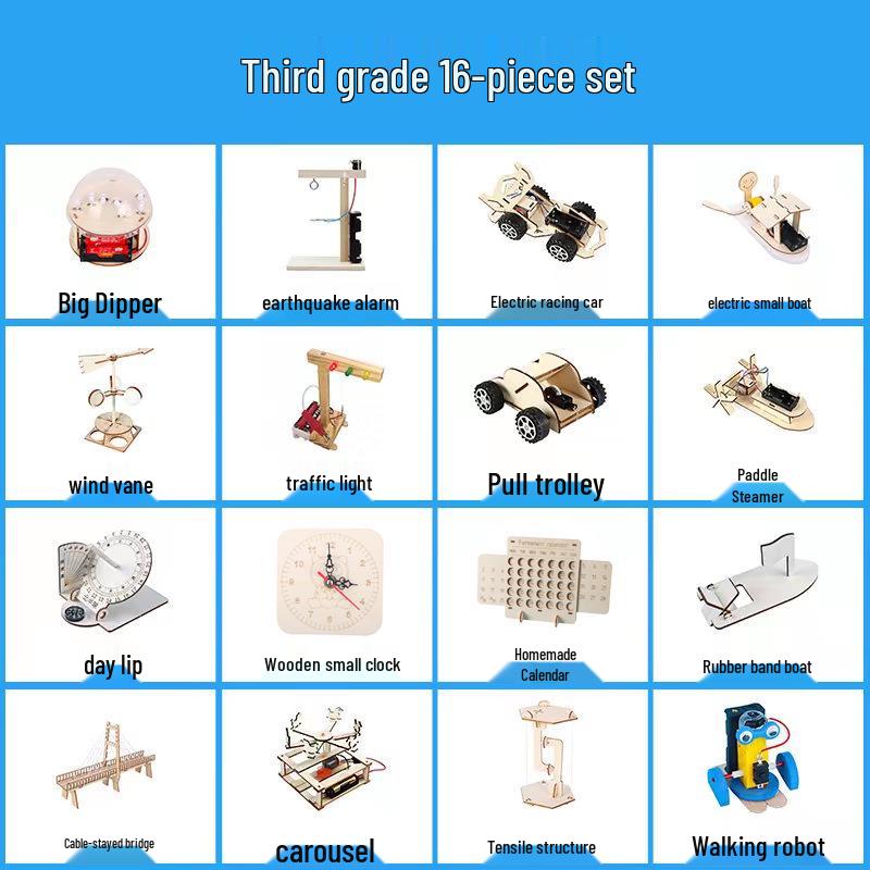 Elementary Science Experiment Wooden DIY Kit - Educational Toys