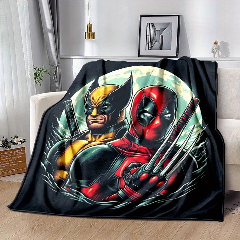 1pc. Deadpool & Wolverine Superhero Blanket - Home Office Outdoor Gift for All Seasonsz0417214