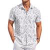 Men's Casual Fashion Printed Short-Sleeve Shirt