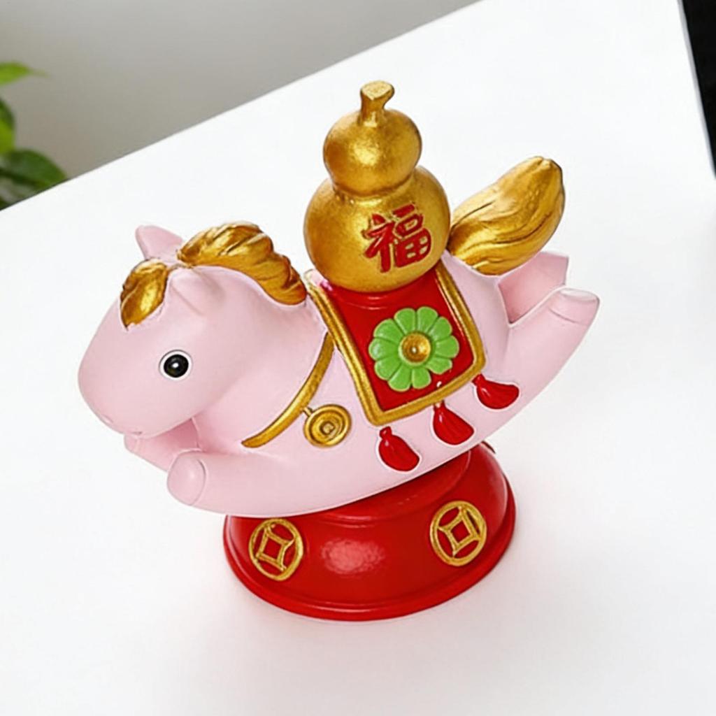 Pferdestatuen Figur Chinesisches Neujahr Dekoration 2026 Haus Büro Schreibtisch Schmuck Zubehör Glücksbringer Neujahrsdekoration