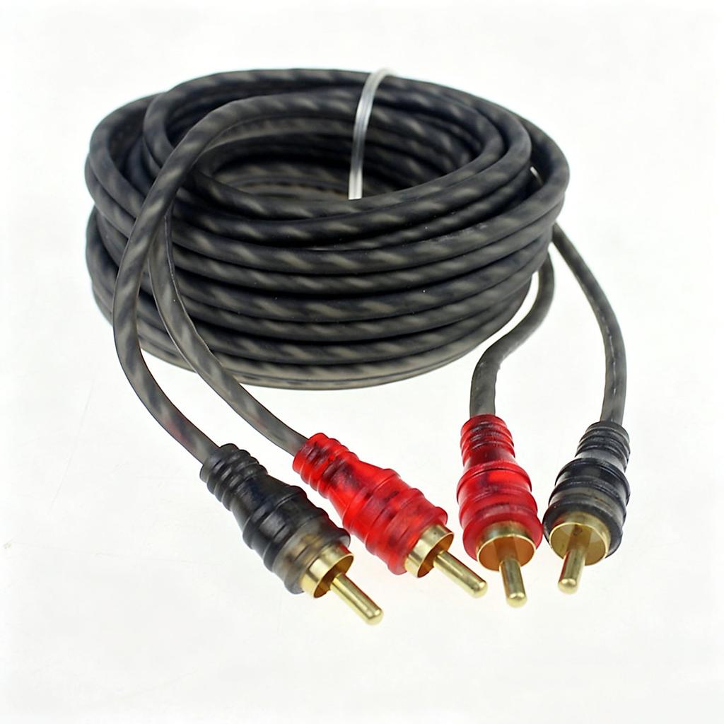 Professional Stereo Amplifier Sound Cable 2 Male To 2 Male Amplifier Cable Sound Cord for Car Speaker Accessories