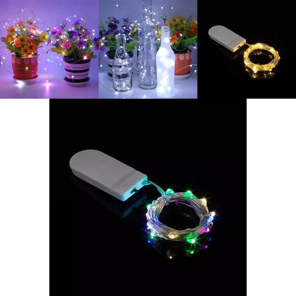 LED-Kupferdraht-Lichterkette mit Knopfzellen-Batteriepack für die Außen-Gartendekoration