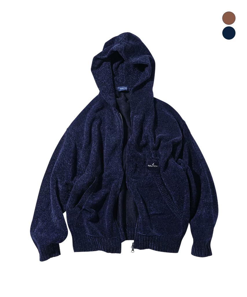 NAUTICA Mall Knit Zip-Up Hoodie Jjk1005