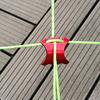 5Pcs Wind Rope Buckle Porous Non-slip Turtle Back Shape Aluminum Alloy Turtle Back Curved Rope Winder Outdoor Camping