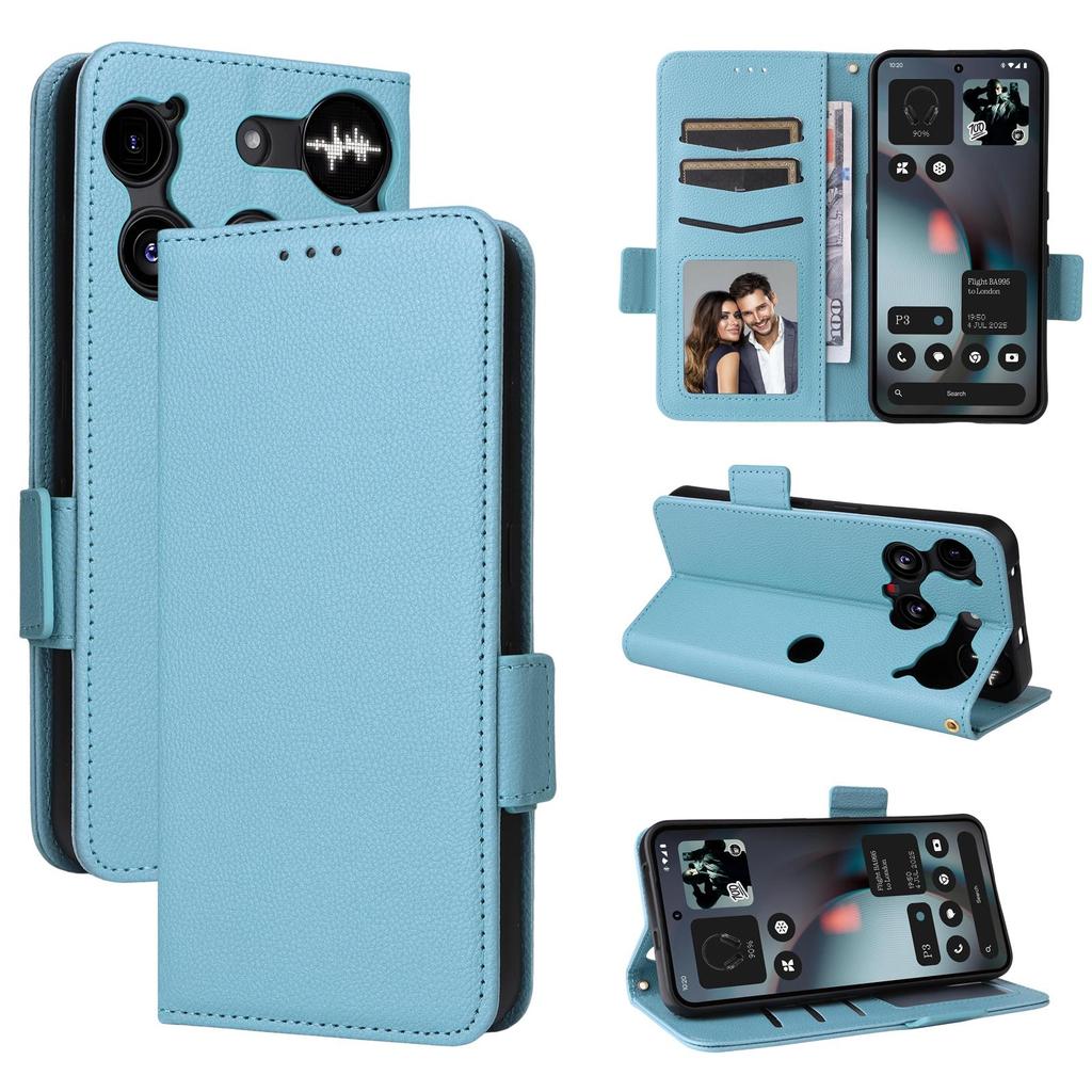 Flip Cover für Nothing Phone 3 PU-Leder Ganzkörperschutz [RFID-Blockierung] Handyhüllen Brieftaschen-Cover