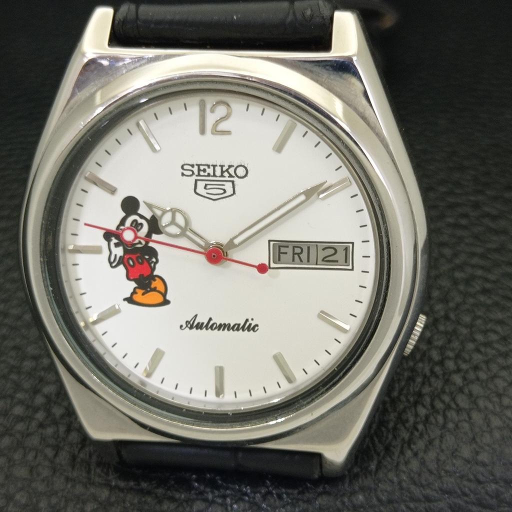 SEIKO 5 AUTOMATIC VINTAGE JAPAN 7009A MENS WHITE COLOR DIAL WATCH a700560-5 R203-a700560