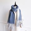Luxury Winter Scarf for Women Cashmere Warm Solid Pashmina Shawl 2 Colours Female Soft Poncho Chuncky Bufanda Tassel Echarpe