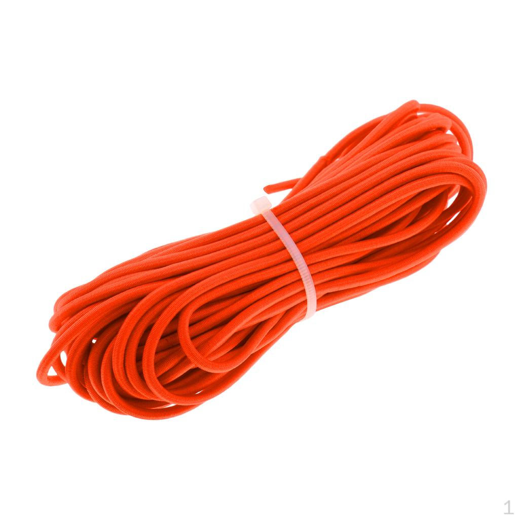 Orange 0.12   1.6-348ft Strong Shock Cord tie Trailer Boat Kayak/ Replacement Tent Folding Rod
