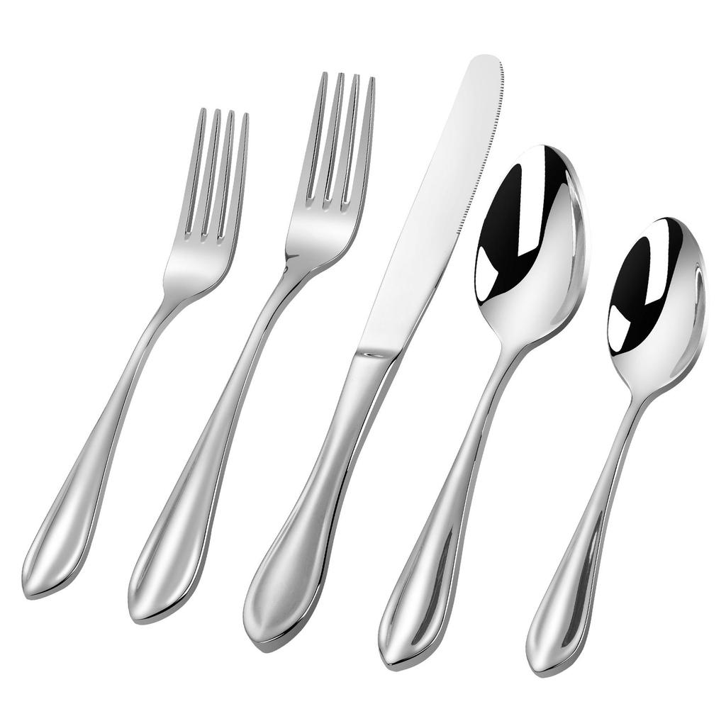 2026 Stylish Stainless Steel Cutlery Set: Thickened Steak Knife, Fork, and Dessert Spoon for Hotels and Western Restaurants