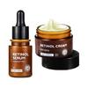 Pacote com 2 Cremes e Séruns Retinol Anti-Idade Glamor Vibrante, Creme Retinol, Hidratante Retinol, Sérum Anti-Rugas