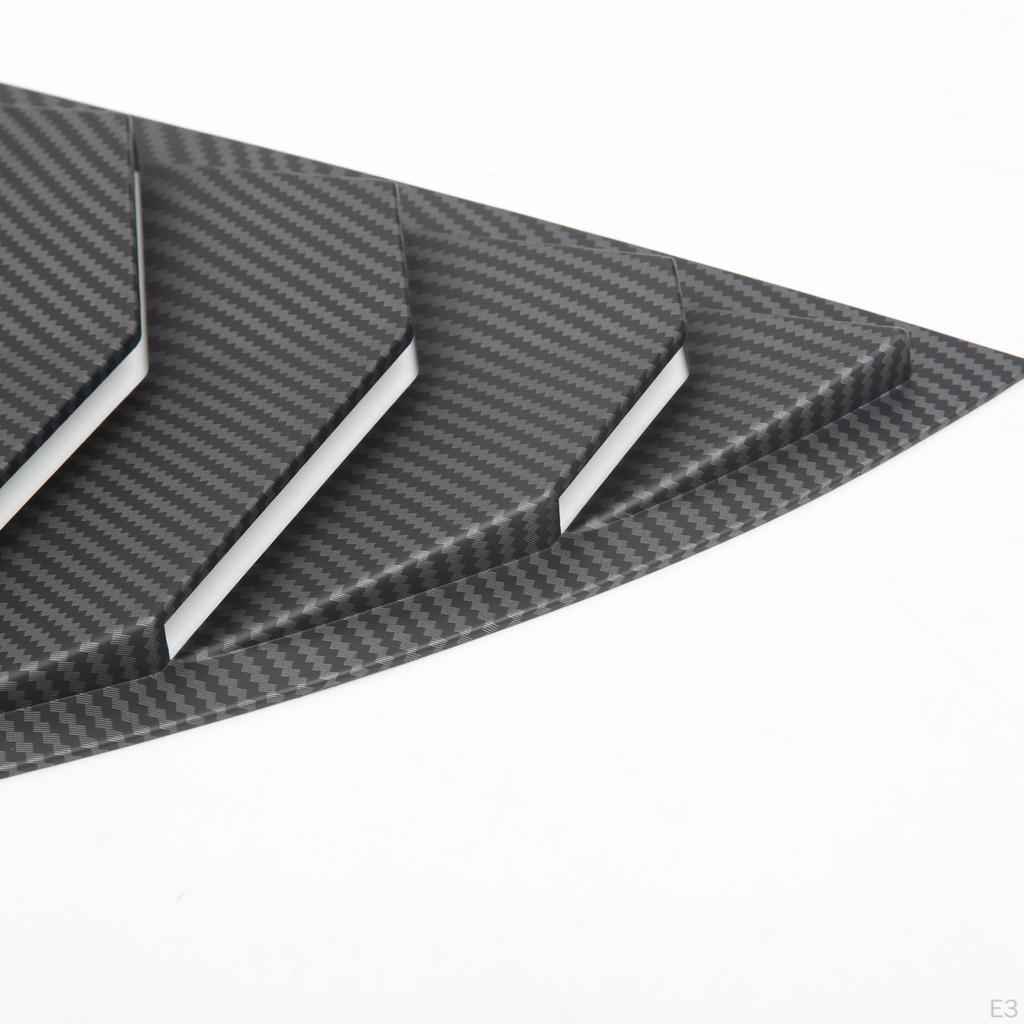 2 Pieces Rear Window Triangle Sticker Fitting Decals Cover for Premium Fashion Spare Parts Modified