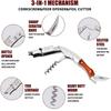 1pc Stainless Steel Wood Handle Wine Corkscrew Professional Wine Opener Portable Screw Corkscrew Multifunction Beer Cap Bottle1