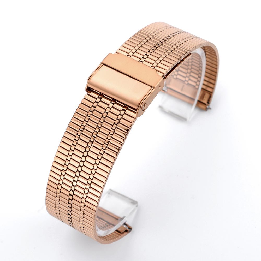 Cinturino per Orologio in Acciaio Inossidabile Sottile Traspirante Cinturino Metallico per Orologio 20mm 22mm Cinturino a Rilascio Rapido per Tissot per Casio per Uomini Donne