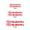 6PCS Car Brake Caliper Wheel Decals Brake Sticker for Subaru STI Levorg Forester WRX XV Outback Crosstrek Legacy Impreza Badge AA3