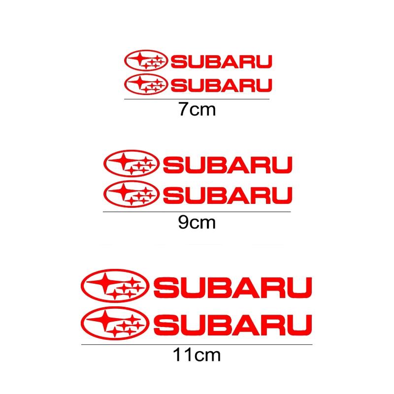 6PCS Car Brake Caliper Wheel Decals Brake Sticker for Subaru STI Levorg Forester WRX XV Outback Crosstrek Legacy Impreza Badge AA3