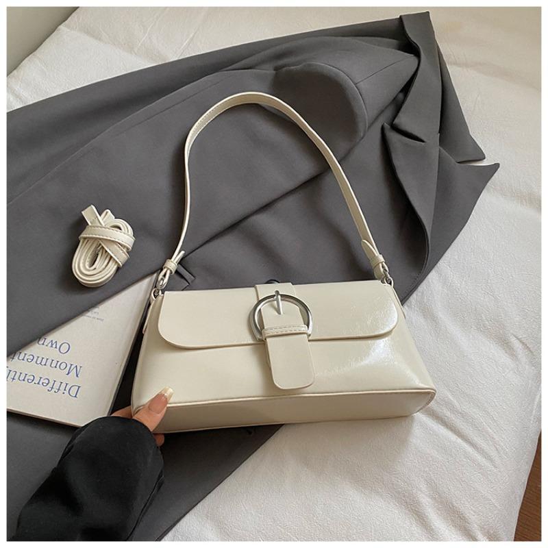 

Niche popular underarm bag women s new fashion handbag casual simple shoulder bag high value messenger bag білий