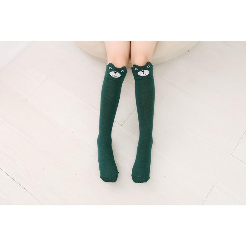 Children's Cartoon Cotton Mid-Calf Socks - Toddler & Baby Girl Long Socks
