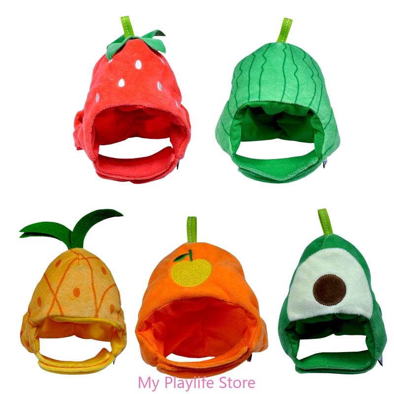 Fruit Pet Costume Hat for Dog Cat Headwear Hat Pet Holiday Accessories Photo Props Suitable for Cat and Puppy