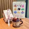 Cute Cat Ceramic Mug Gift Set for Girls and Best Friends' Birthdays
