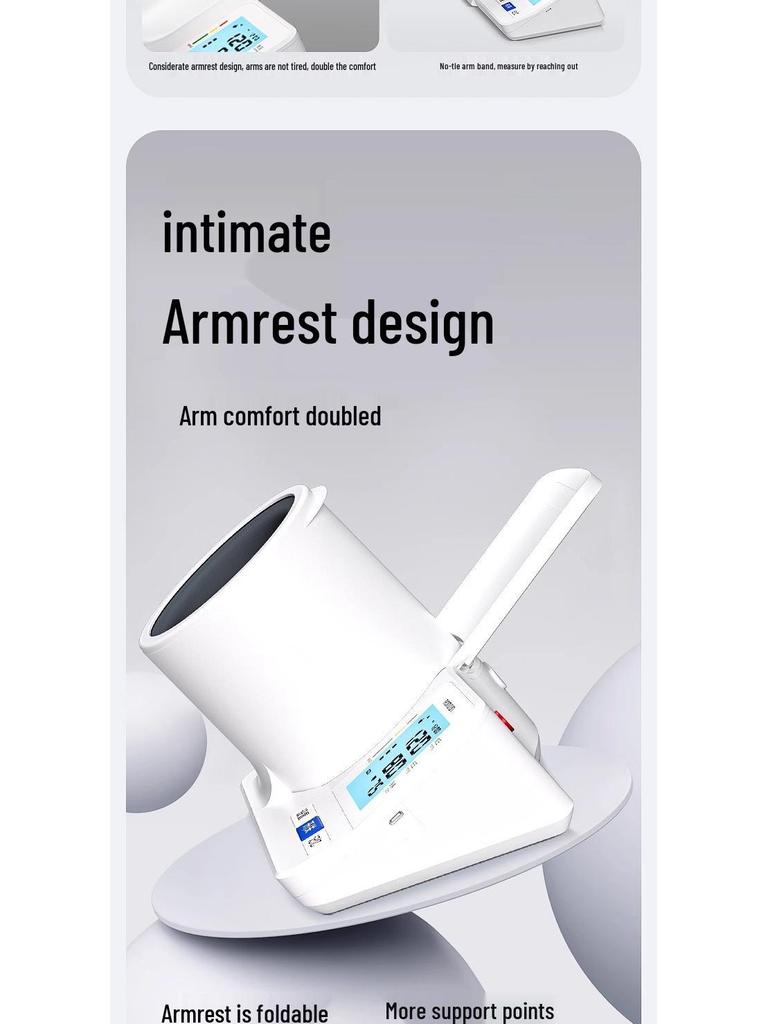 Upper Arm Electronic Voice Blood Pressure Monitor with Cuff