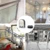 4pcs Stainless Steel Glass Clips Adjustable Glass Holder Glass Clips