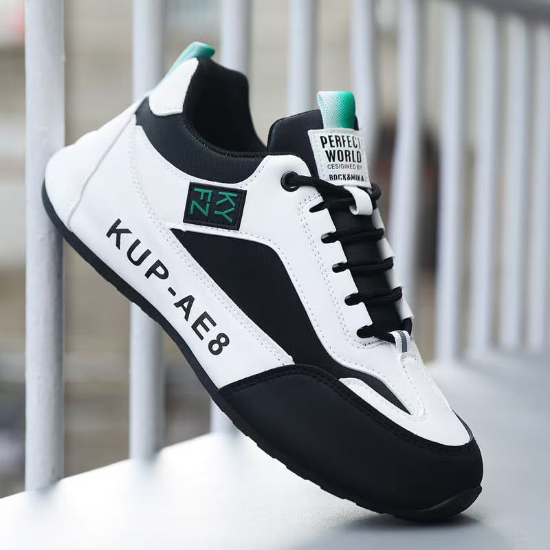 

Мужская обувь, новые кожаные водонепроницаемые спортивные туфли, универсальные повседневные трендовые туфли высокого класса, легкие, с мягкой подошвой, увеличивающие внутреннюю высоту, туфли для папы 44