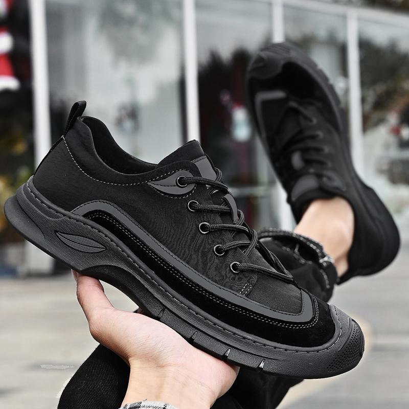 

Уличная мода, мужские лоферы, слипоны, натуральная кожа, коричневые повседневные деловые модельные туфли, мужская обувь для вечеринки и свадьбы 44 чёрный