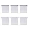 6PCS Filament Storage Boxes with 24 Labels 1 Marker 3D Printing Filament Spool Container for Home Use Water and Dust