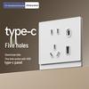Tempered Glass Smart Bluetooth Switch 86 Type, White, Mijia App Compatible, Voice Control, Home Use, Zero Fire Version.