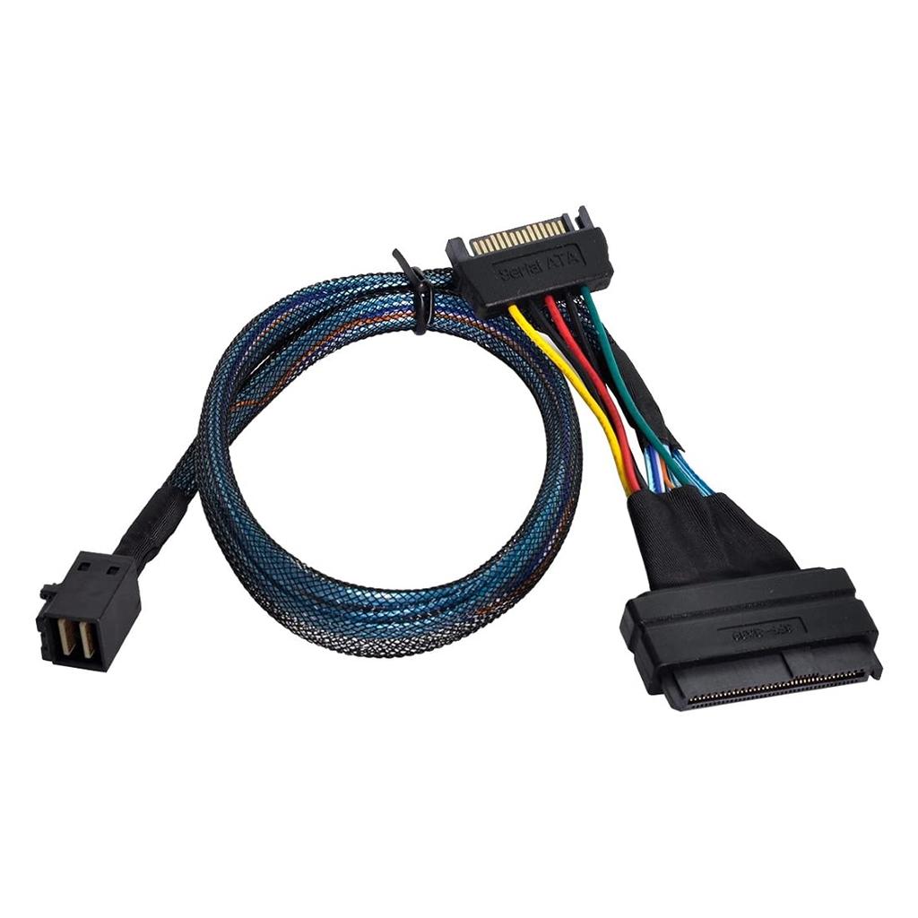 ChenYang SFF-8643 - PCI-E 4X Adapter SFF-8639 - SFF-8643 Cable for Mainboard U.2 SFF-8639 SSD Expansion
