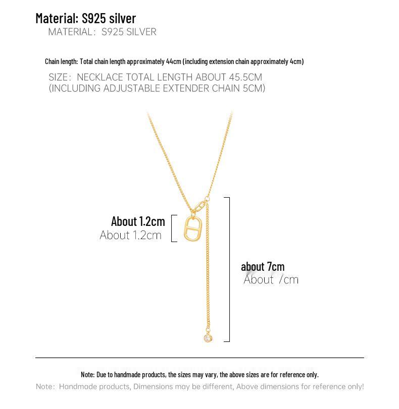 Banyan Tree S925 Silber Schweinenase Zirkon Anhänger Quaste Halskette für Frauen