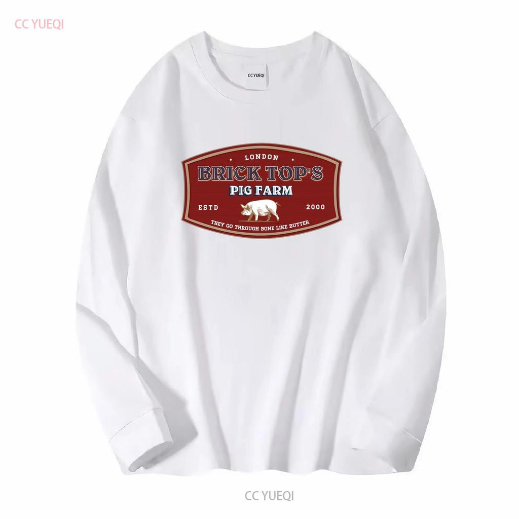 Snatch Brick Tops Pig Farm Movie T shirt long or short sleeves vintage Washed graphic Stretched Casual streetwear