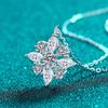 Yin Baichuan S925 Sterling Silver Moissanite Marquise Pear Necklace: Elegant, Luxurious, and Exquisite for Women