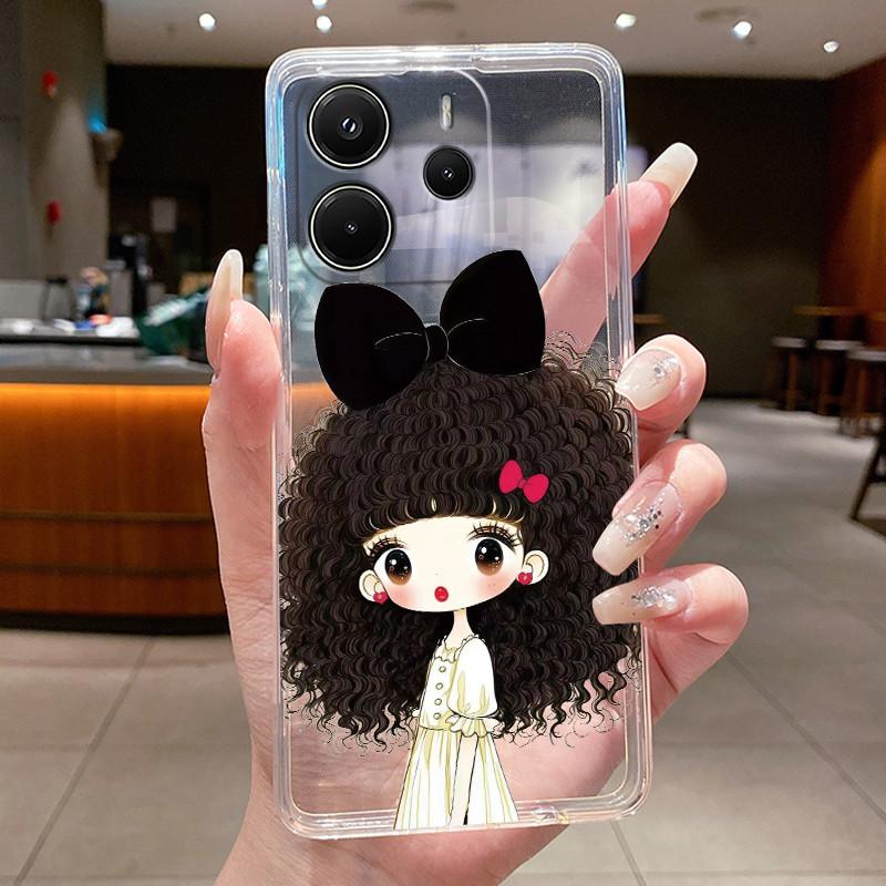 For Redmi Note 14 4G Luxury Cute Cool Boys Girls Pattern Soft Silicone Phone Case Back Cover Transparent TPU Shell 24117RN76G
