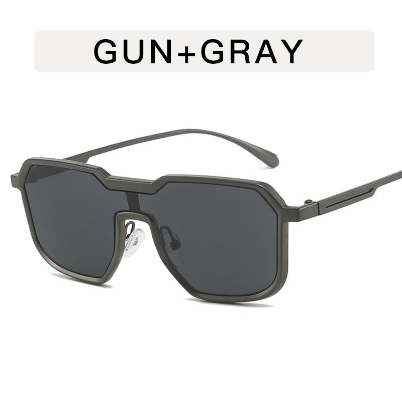 Steampunk Style Men's Sunglasses Alloy Frame Polygon Shape Sun Glasses Women Fashion Trendy Sunglasses for Men