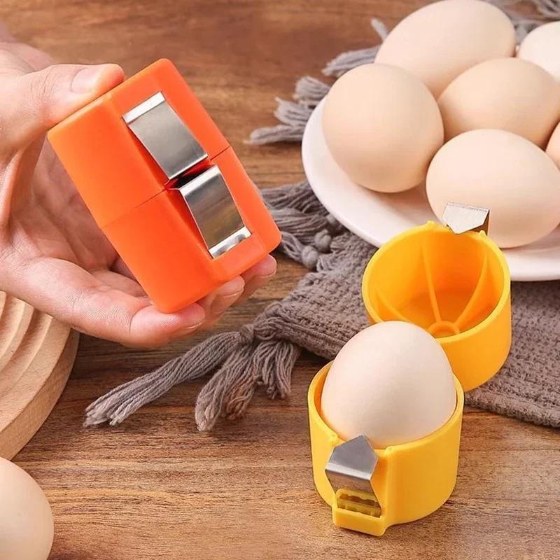 New Portable Eggshell Separator Handheld Eggshell Opener Easy-to-Use Egg Cutting Tools Egg Cracking Tool Kitchen Baking Accessor