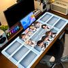 Cute Character Name Stickers Custom Name Large Size Mouse Pad Gaming Table Cushion Nonslip Laptop Tablet Big XXL Mat Mini PC Playmat With Lock edge