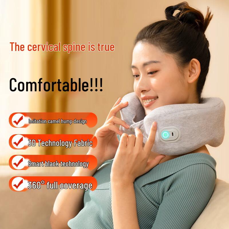 

HEZHENG Portable U-shaped Neck Massager Pillow