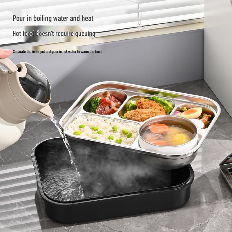304 Stainless Steel Lunch Box for Adults, Large Capacity Bento with Heat Preservation, Student Meal Container, New Model