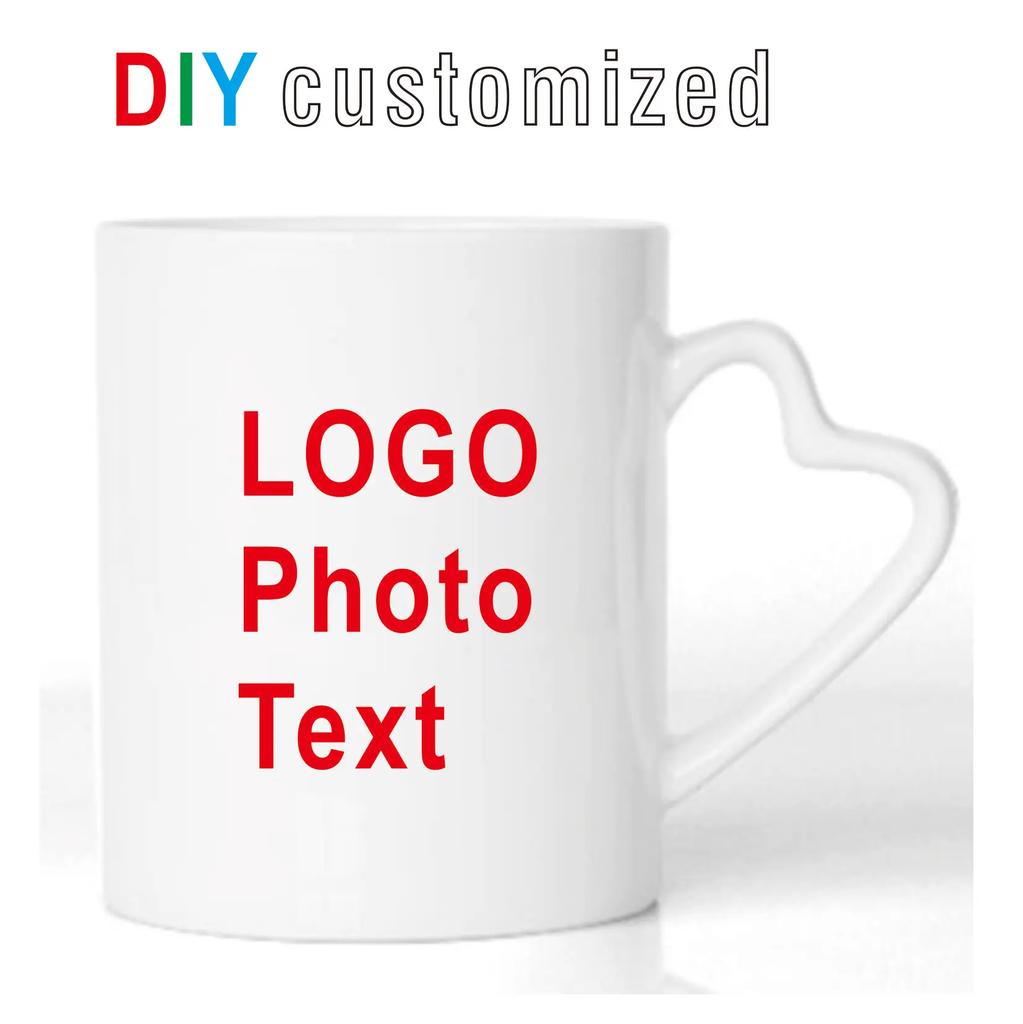 12oz Keramiktasse Druck Bild Foto LOGO Text DIY Kundenspezifisch 350ML Personalisierte Kaffee Milch Tasse Kreatives Geschenk Niedliches Geschenk
