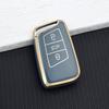 Car Key Case Shell for VW Volkswagen Passat B8 Magotan Skoda Superb A7 Kodiaq Seat Models Golden Line 3 Buttons Protective Case
